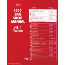 Ford 1977 complete lineup Factory Service manual OEM 5 Books PDF